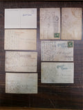 Vintage 1898-1902 Lot Of 8 Topographical Postcards 3 1/4 x 5 1/4 Inches