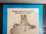 Vtg GoodYear Advertising Cardboard Poster/Sign Longer Wear Most Shoes Clothing