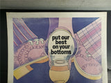 Vtg GoodYear Advertising Crown Neolite Soles Cardboard Poster/Sign Shoe Clothing