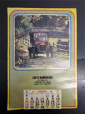 Vtg 1981 Business Advertising Antique Car Photo Art Wall Hanging Calendar Unused