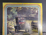 Vtg 1981 Business Advertising Antique Car Photo Art Wall Hanging Calendar Unused
