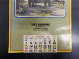 Vtg 1981 Business Advertising Antique Car Photo Art Wall Hanging Calendar Unused