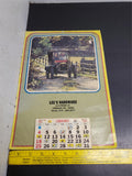 Vtg 1981 Business Advertising Antique Car Photo Art Wall Hanging Calendar Unused