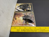 Vtg Reverse Paint Curved Glass Pr Silhouette Courting Wall Framed Pictures 40's
