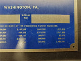 Vtg Metalware William M. Bailey Company Washington PA Hanging Wall Plaque Sign