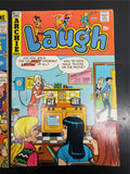 Vtg 1974 Archie Comic Books No. 277 Laugh & No. 218 Archies Christmas Love-In VF