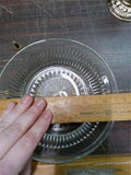 Vtg NIB Diamond-Cut Crystal Hostess Ware Compote Server Jeannette Glass Candy Di
