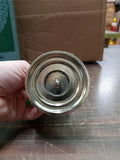 Vtg NIB Diamond-Cut Crystal Hostess Ware Compote Server Jeannette Glass Candy Di