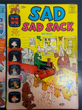 Vtg Harvey Comic Books '68 Sad Sad Sack World No. 18 & '74 Richie Rich Gems No.1