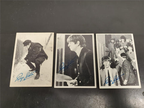 Vtg '64 Topps Beatles Collectible Cards 2nd Series 3 Cards Ringo Starr Exclusive