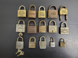 Vtg 15 Padlocks Lot Corbin Pyrofax Gas Service Yale Fraim Brass Slaymaker Master