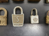 Vtg 15 Padlocks Lot Corbin Pyrofax Gas Service Yale Fraim Brass Slaymaker Master