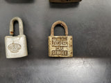 Vtg 15 Padlocks Lot Corbin Pyrofax Gas Service Yale Fraim Brass Slaymaker Master