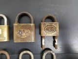 Vtg 15 Padlocks Lot Corbin Pyrofax Gas Service Yale Fraim Brass Slaymaker Master