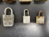 Vtg 15 Padlocks Lot Corbin Pyrofax Gas Service Yale Fraim Brass Slaymaker Master