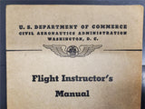 Vtg Sept. 1941 Flight Instructor's Manual Civil Aeronautics Bulletin #5 3rd Edt.