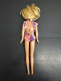 Vtg 1966 Mattel Barbie Doll Fluttering Angel Wings Wind-Up Back Piece Head 1998