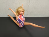 Vtg 1966 Mattel Barbie Doll Fluttering Angel Wings Wind-Up Back Piece Head 1998