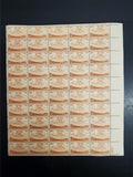 Vtg 1854-1954 Kansa Territorial Centennial 3 Cent Postage Stamp Sheet 50 Total