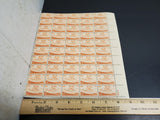 Vtg 1854-1954 Kansa Territorial Centennial 3 Cent Postage Stamp Sheet 50 Total