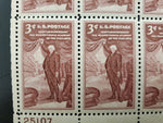 Vtg 1953 150th Anniv. Pennsylvania Academy Fine Arts 3 Cent USPS Stamp Sheet VF