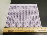 Vtg 1956 5th International Philatelic Exhibition 3 Cent USPS Postage Stamp Sheet