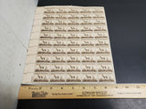 Vtg '56 Pronghorn Antelope Wildlife Conservation 3 Cent USPS Postage Stamp Sheet