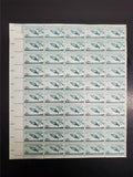 Vtg '56 King Salmon Wildlife Conservation 3 Cent USPS Postage Stamp Sheet 50