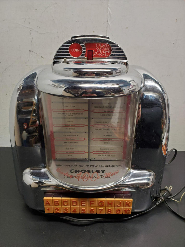 Vtg Crosley Juke Box Radio CR-9 Limited Edition Radio Select-O-Matic 1 –  cyclewarehouse.online