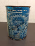 Vtg Sears Fuel Efficient Spectrum All Weather SAE 10W-30 Motor Oil Can Full 1 Qt