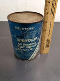 Vtg Sears Fuel Efficient Spectrum All Weather SAE 10W-30 Motor Oil Can Full 1 Qt