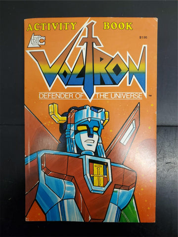 VTG 1984 Voltron Defender of The Universe Activity Book Unused Mazes Crosswords