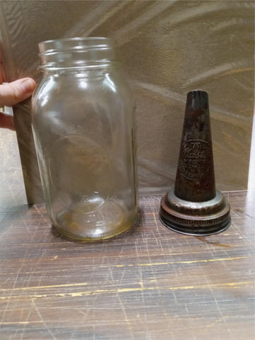 Vtg Litchfield Illinois Metal Oil Spout The Master Mfg Co Pat September 14 1926