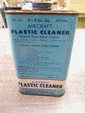 Vtg Permatex AirCraft Plastic Cleaner Full Plexiglas Airplane oil Can Tin Polish