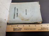 VTG Pennsylvania Game Law Book 1933-34 From House of Representative James Quinn