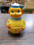 Vintage 1972 The First Years Clown Roly Poly Chime Plastic Toy Kiddie Production
