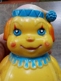 Vintage 1972 The First Years Clown Roly Poly Chime Plastic Toy Kiddie Production