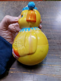 Vintage 1972 The First Years Clown Roly Poly Chime Plastic Toy Kiddie Production