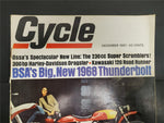 Vtg Dec 1967 Cycle Magazine 300 HP Harley-Davidson Dragster BSA 1968 Thunderbolt