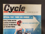 Vtg Dec. 1966 Cycle Magazine BMW R69S Special Test Three 305 Hondas Floyd Clymer