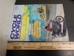 Vtg Apr. 1975 Cycle World Magazine Honda 1000cc Husky 360 Mikkola Replica TL250