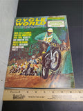 Vtg Feb. 1966 Cycle World Magazine European Moto-Cross Velocette 500 Ducati Race