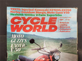Vtg Sept. 1980 Cycle World Magazine Moto Guzzi Exotic V50 & Harley FXB80 + Test