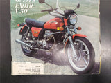 Vtg Sept. 1980 Cycle World Magazine Moto Guzzi Exotic V50 & Harley FXB80 + Test
