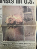 Tuesday Sept. 11 2001 Terrorists hit U.S. Newspaper Trade Center Pentagon Bush
