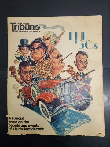 VTG 1975 Chicago Tribune Magazine Special Issue on People & Events of The 1930's
