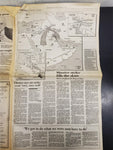 Vtg 1991 Pittsburgh Post-Gazette Newspaper US Attacks Iraq Gulf War Saddam Bush