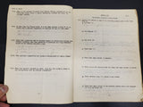 Vtg WW2 Era '41 Air Corps Tech School Airplane Inspection Study Guide Filled Out