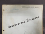 Vtg WW2 Era 1944 Instrument Flying Advanced Instructors Syllabus Militaria USAF