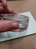 Vintage 1977 Darlington Crystal Glass Silver Jubilee Queen Elizabeth Paperweight